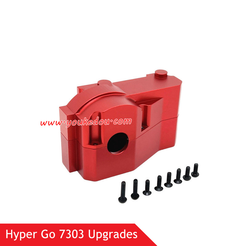 MJX Hyper Go 7303 RC Car Upgrade Parts Central Motor Gearbox Cover Red
