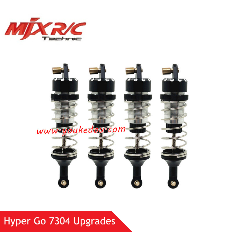 MJX Hyper Go 7304 RC Car Upgrade Parts Front and Rear Shocks Black