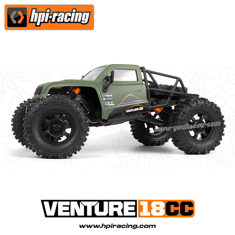 HPI Venture18 CC RC Crawler Green Body Variant Full View