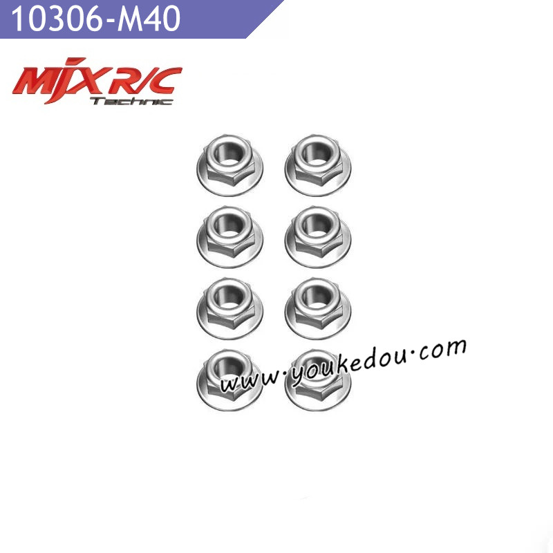MJX Hyper Go 10306 1/10 RC Car Parts M40 M4 Wheel Lock Nut