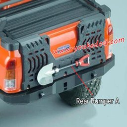 MJX Hyper Go H8E Bed Upgrade Parts Rear Bumper A with Shovel