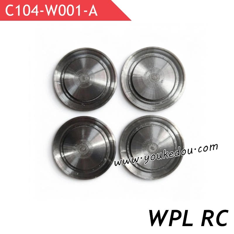 WPL C104 Upgrade Parts Wheel Hub Cover Sliver Style A