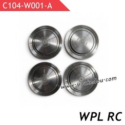 WPL C104 Upgrade Parts Wheel Hub Cover Sliver Style A