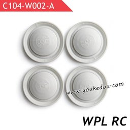 WPL C104 Upgrade Parts Wheel Hub Cover White Style A