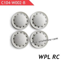 WPL C104 Upgrade Parts Wheel Hub Cover White Style B