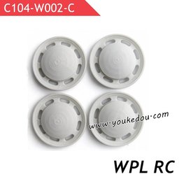 WPL C104 Upgrade Parts Wheel Hub Cover White Style C
