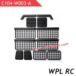 WPL C104 Upgrade Parts Window Visors and Full Window Panels Style A