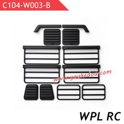 WPL C104 Upgrade Parts Window Visors and Full Window Panels Style B