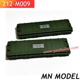 Olive Green Scale Roof Luggage Box with Sliver Gray Marking 2pcs