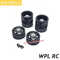 4WD Black Wheel Hub Set