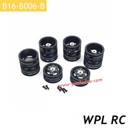 6WD Black Wheel Hub Set