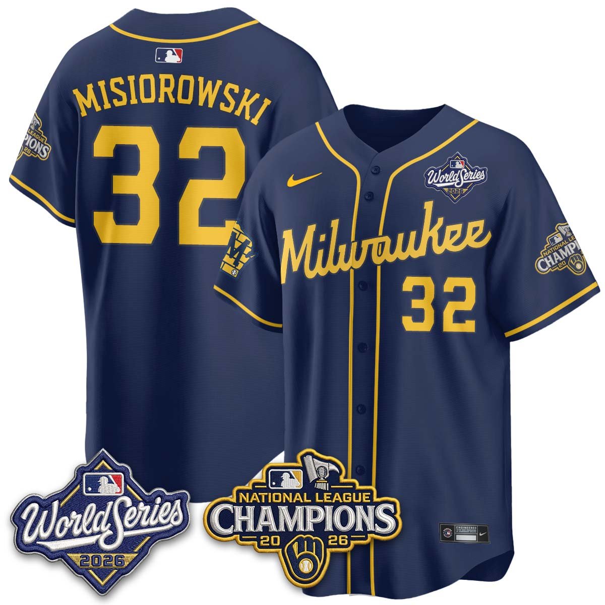 MIL 2026 NL Champions Vapor Jersey - Stitched