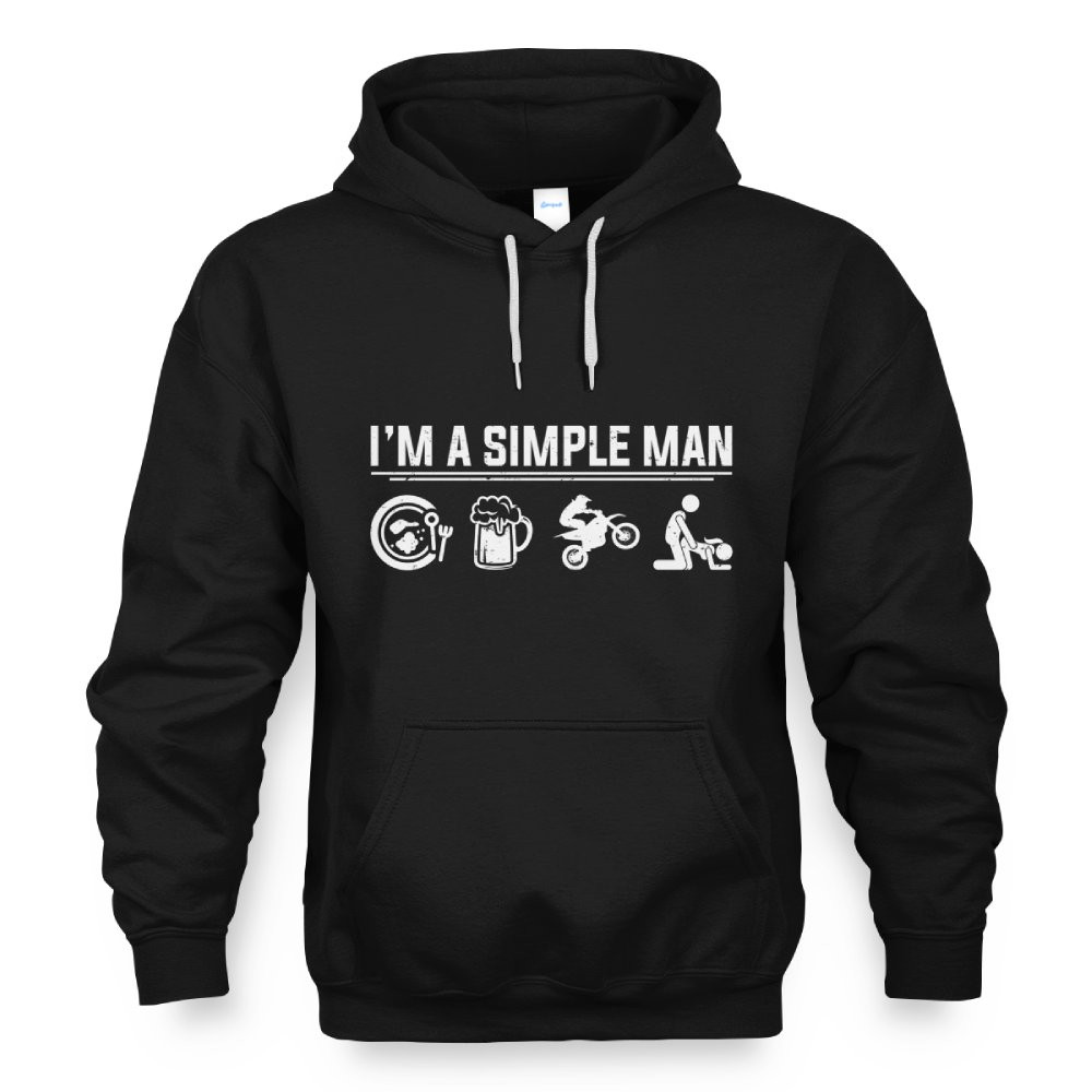Dirt Bike I'm A Simple Man Sticker - TeeRoam