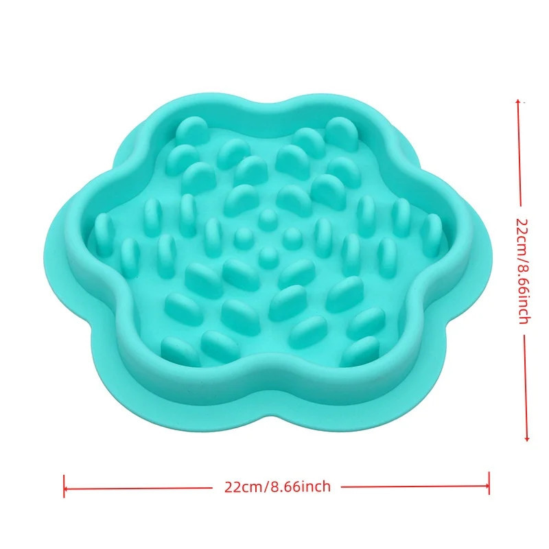 Silicone slow feeder bowl