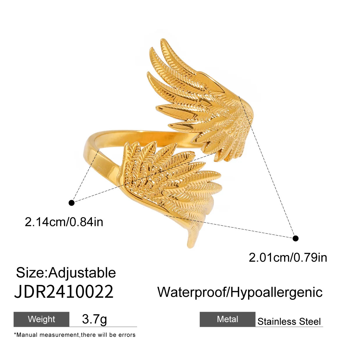Flying Rings Birds Stainless Steel Wings Flying Bird Ring - sbcoffeecup