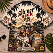 Shiner Bock Too Old To Care Skeleton Vintage Hawaiian Shirt