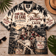 Yuengling Too Old To Care Skeleton Vintage Hawaiian Shirt