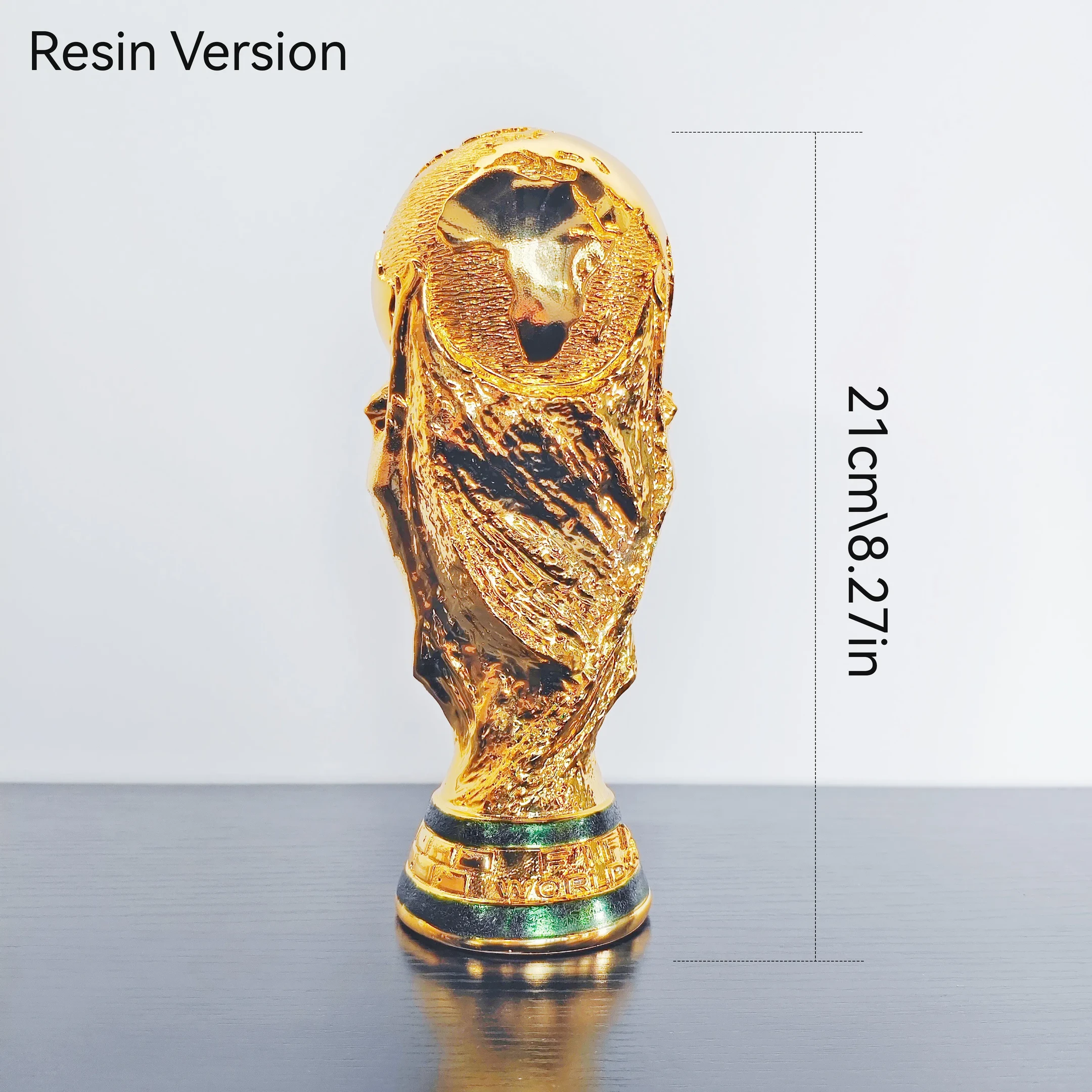 【Upgraded Resin Version 】-【With 2026 Spain Champion Team Name】 High-Quality World Cup Hercules Cup Replica Trophy