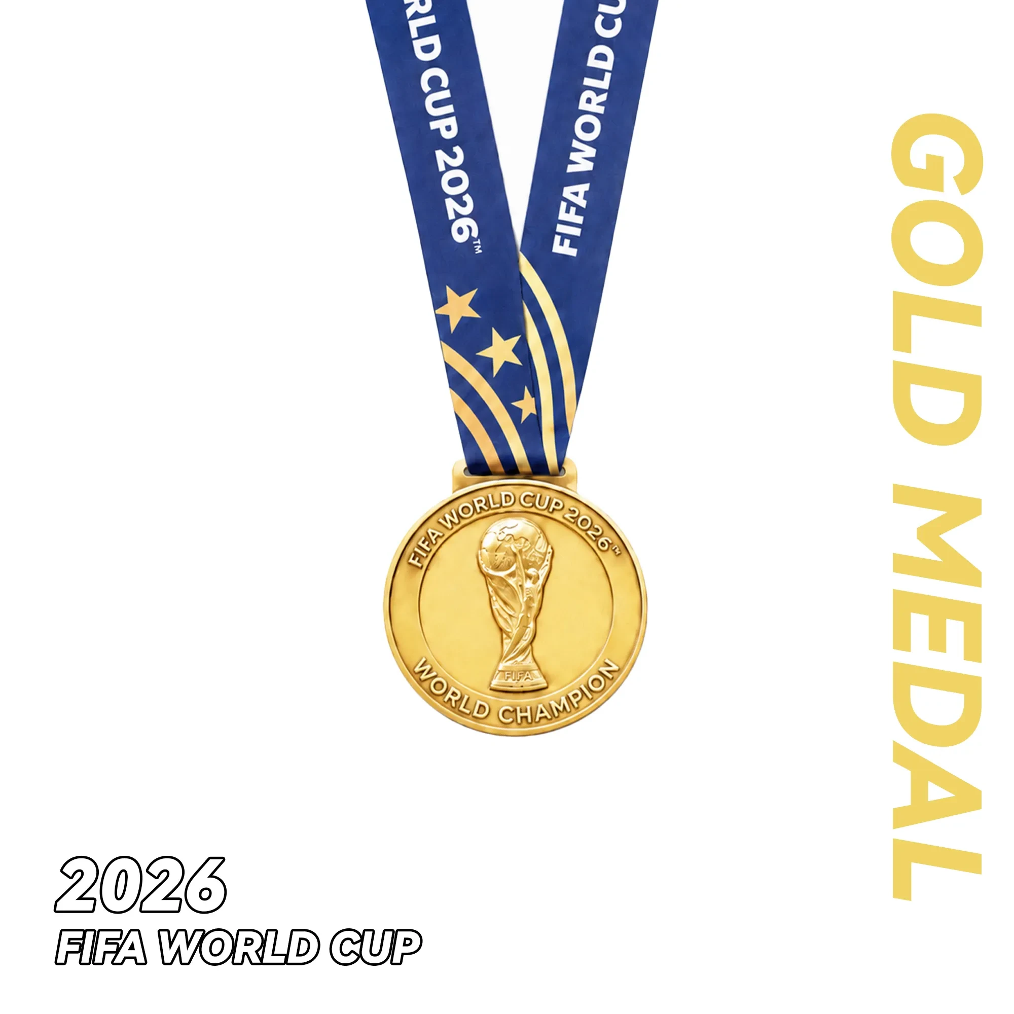 Spain 2-Star 2026 FIFA World Cup Gold Medal Commemorative Frame - For Every Proud La Roja Spain National Team Fan