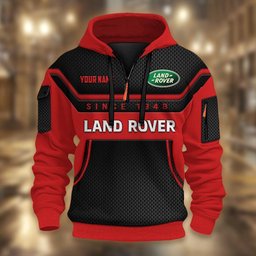 Land Rover DMHT1757 3D Half-zip Hoodie Multicolor