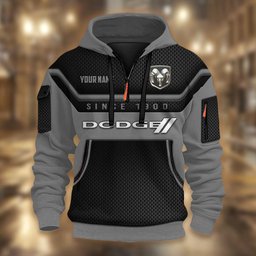 Dodge DMHT1738 3D Half-zip Hoodie Multicolor