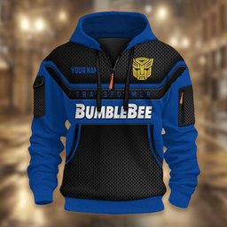 Bumblebee DMHT1795 3D Half-zip Hoodie Multicolor