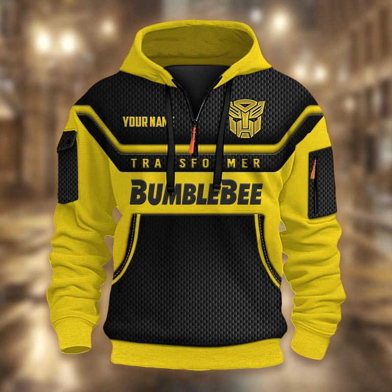 Bumblebee DMHT1795 3D Half-zip Hoodie Multicolor