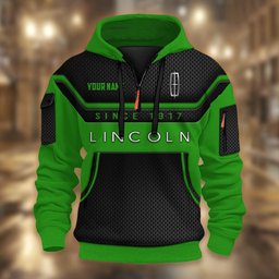 Lincoln DMHT1759 3D Half-zip Hoodie Multicolor