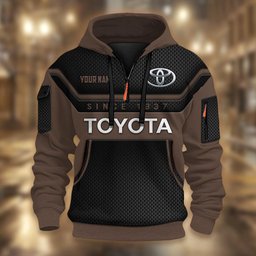 Toyota DMHT2655 3D Half-zip Hoodie Multicolor