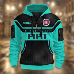 Fiat DMHT1740 3D Half-zip Hoodie Multicolor