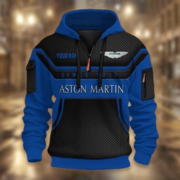 Aston-Martin DMHT1722 3D Half-zip Hoodie Multicolor