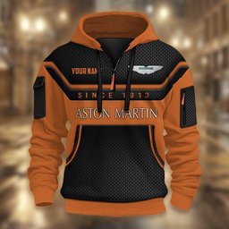 Aston-Martin DMHT1722 3D Half-zip Hoodie Multicolor
