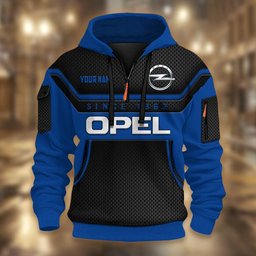 Opel DMHT1770 3D Half-zip Hoodie Multicolor