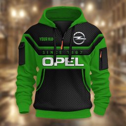 Opel DMHT1770 3D Half-zip Hoodie Multicolor