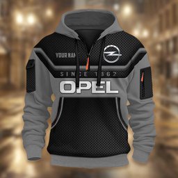 Opel DMHT1770 3D Half-zip Hoodie Multicolor