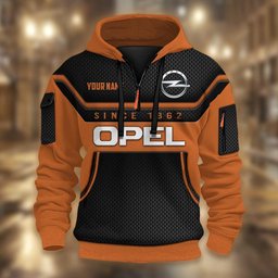 Opel DMHT1770 3D Half-zip Hoodie Multicolor