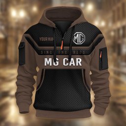 MG DMHT1764 3D Half-zip Hoodie Multicolor
