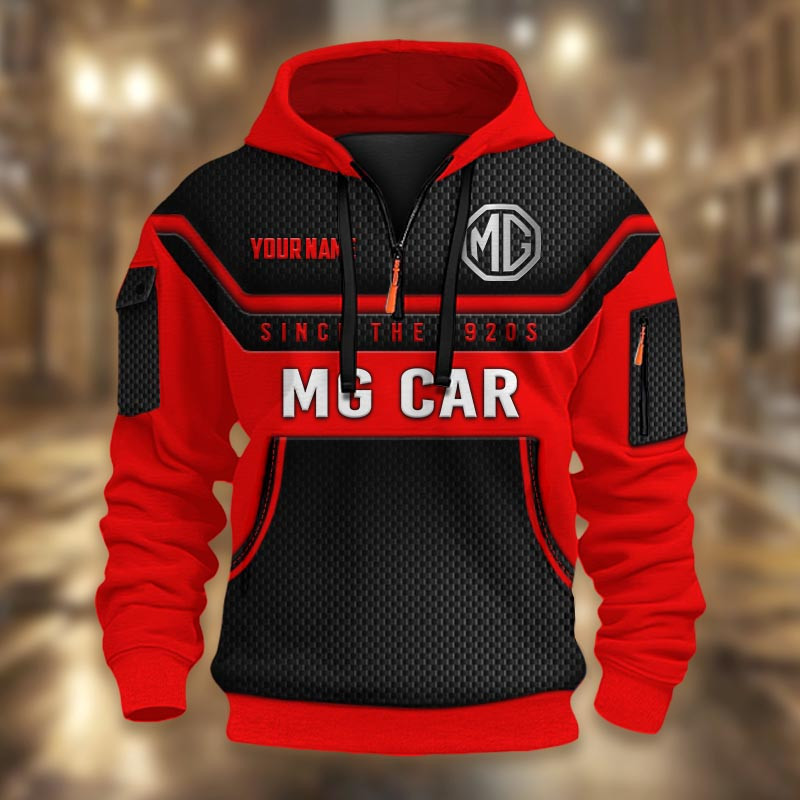 MG DMHT1764 3D Half-zip Hoodie Multicolor
