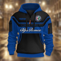 Alfa Romeo DMHT1720 3D Half-zip Hoodie Multicolor