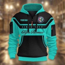 Alfa Romeo DMHT1720 3D Half-zip Hoodie Multicolor