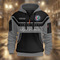 Alfa Romeo DMHT1720 3D Half-zip Hoodie Multicolor
