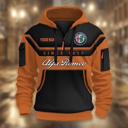 Alfa Romeo DMHT1720 3D Half-zip Hoodie Multicolor