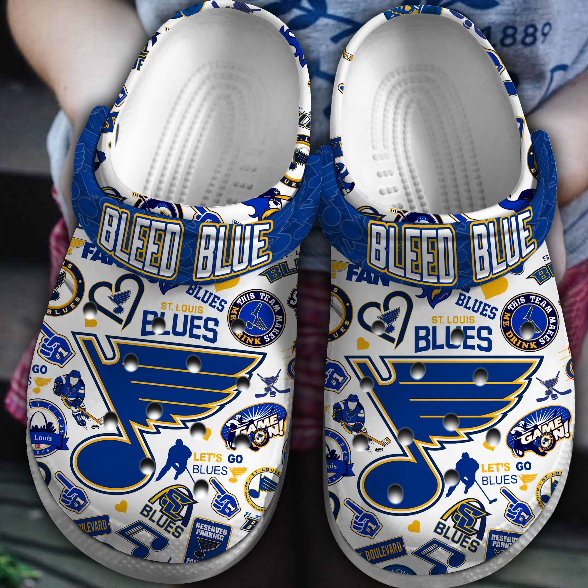 St. Louis Blues Crocs 2 tt - Thestoreyouneed
