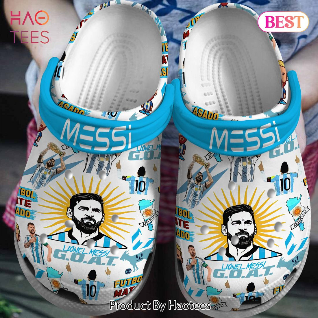 Lionel Messi Sport Crocs Crocband Clogs Shoes Comfortable For Men Women ...