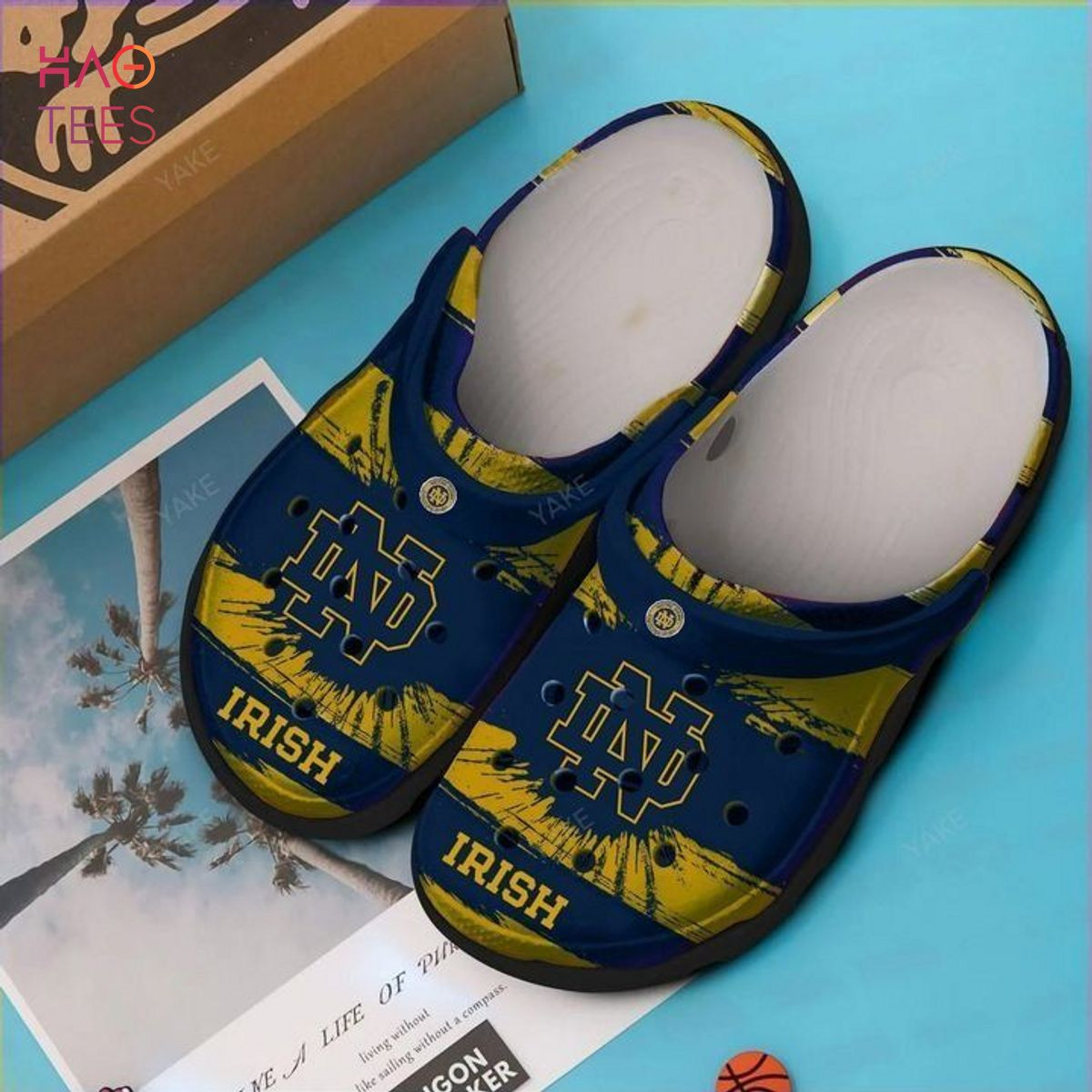 Notre Dame Fighting Irish Football Crocband Crocs Shoes CR0002 TT ...