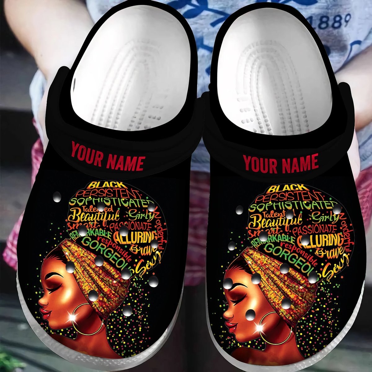 Custom I Am Black Women African American Classic Clog, Unisex Clogs ...