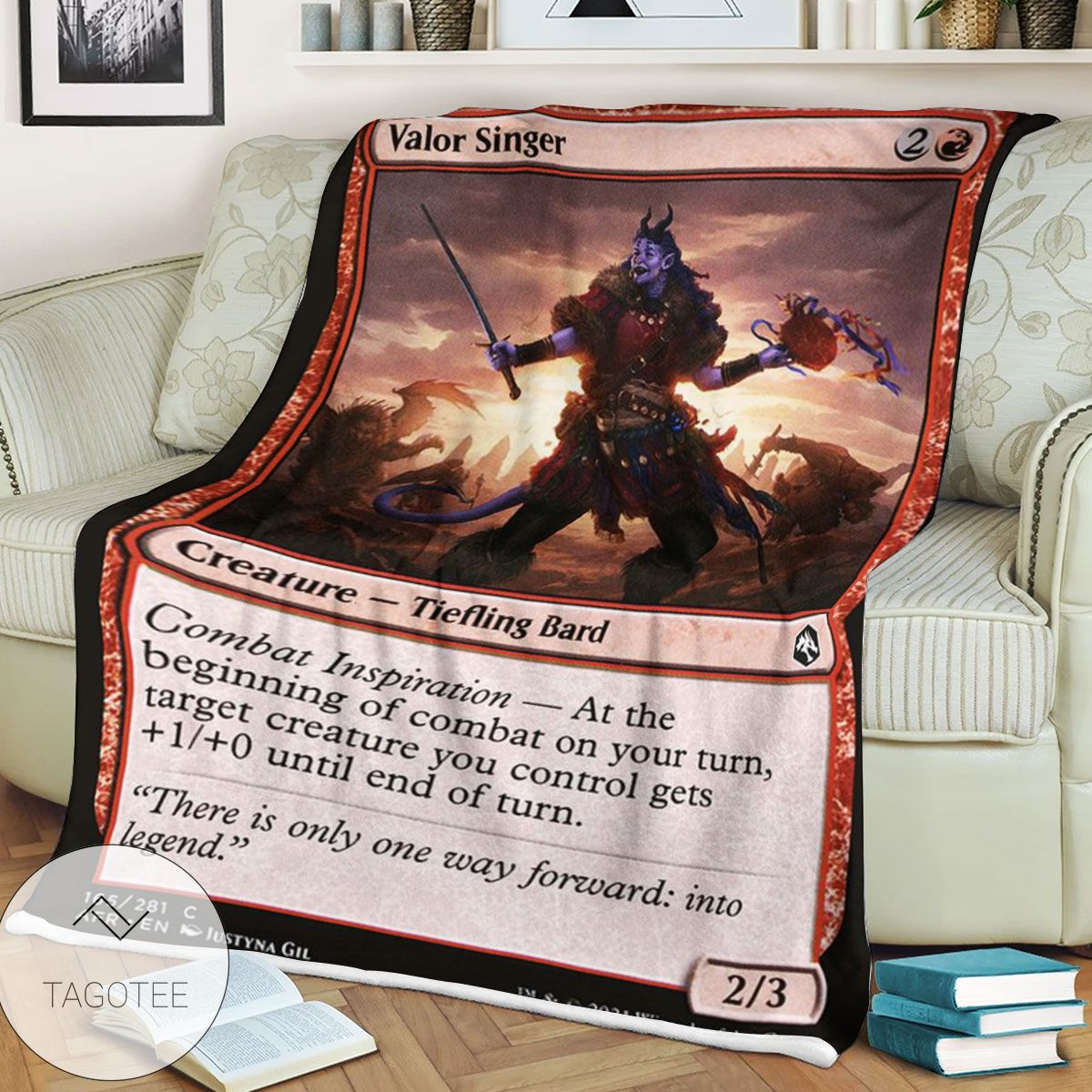 Afr 165 Valor Singer Magic The Gathering Mtg Blanket - Thestoreyouneed