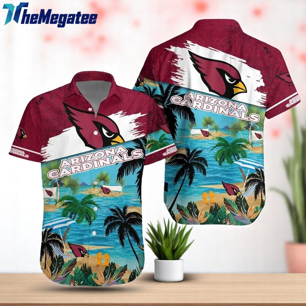 NFL Arizona Cardinals Palm Tree Summer Beach Aloha Hawaiian Shirt For ...