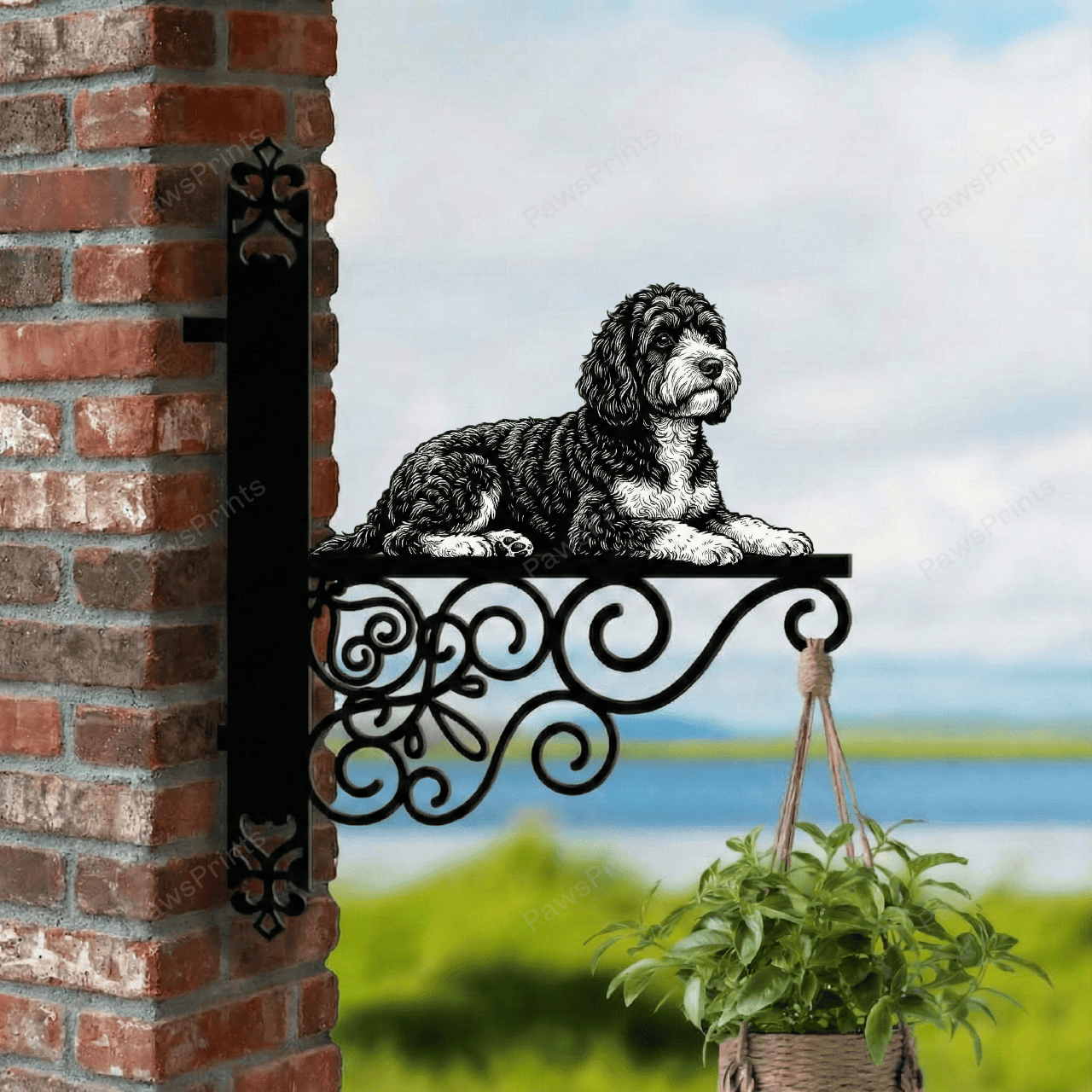 Cockapoo Premium Cut Metal Stand - PawsPrints