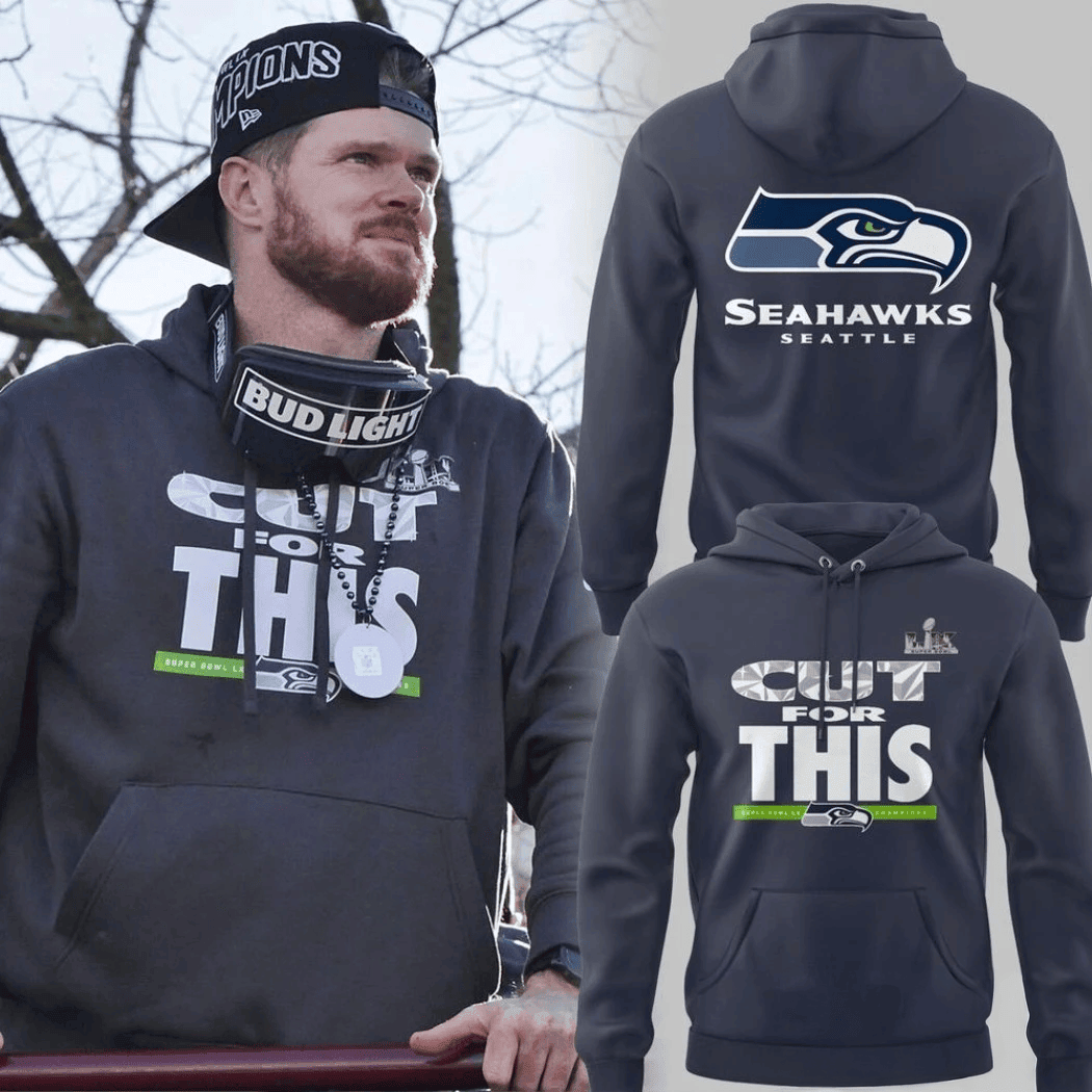 Seattle Team Merch Seattle Seahawks Cut For This Logo Hoodie Seahawks Super Bowl Merch ...